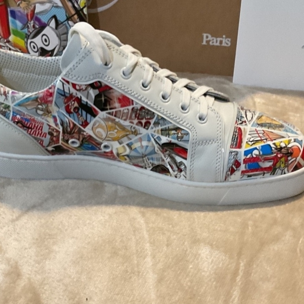 Christian Louboutin Multicolor Graphic Sneakers - Picture 8 of 15